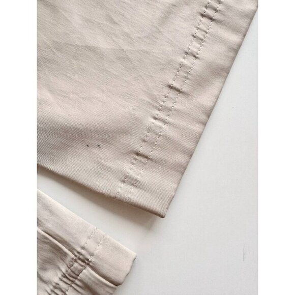 ZARA Beige Satin High Rise Cargo Wide Pants, Size M - Picture 10 of 13